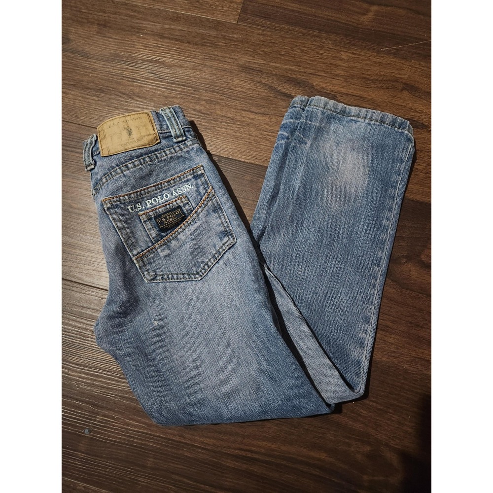 U.S. Polo Assn. Jeans Kids 12 Blue Slim‎ Straight Denim Pants Medium Wash Casual